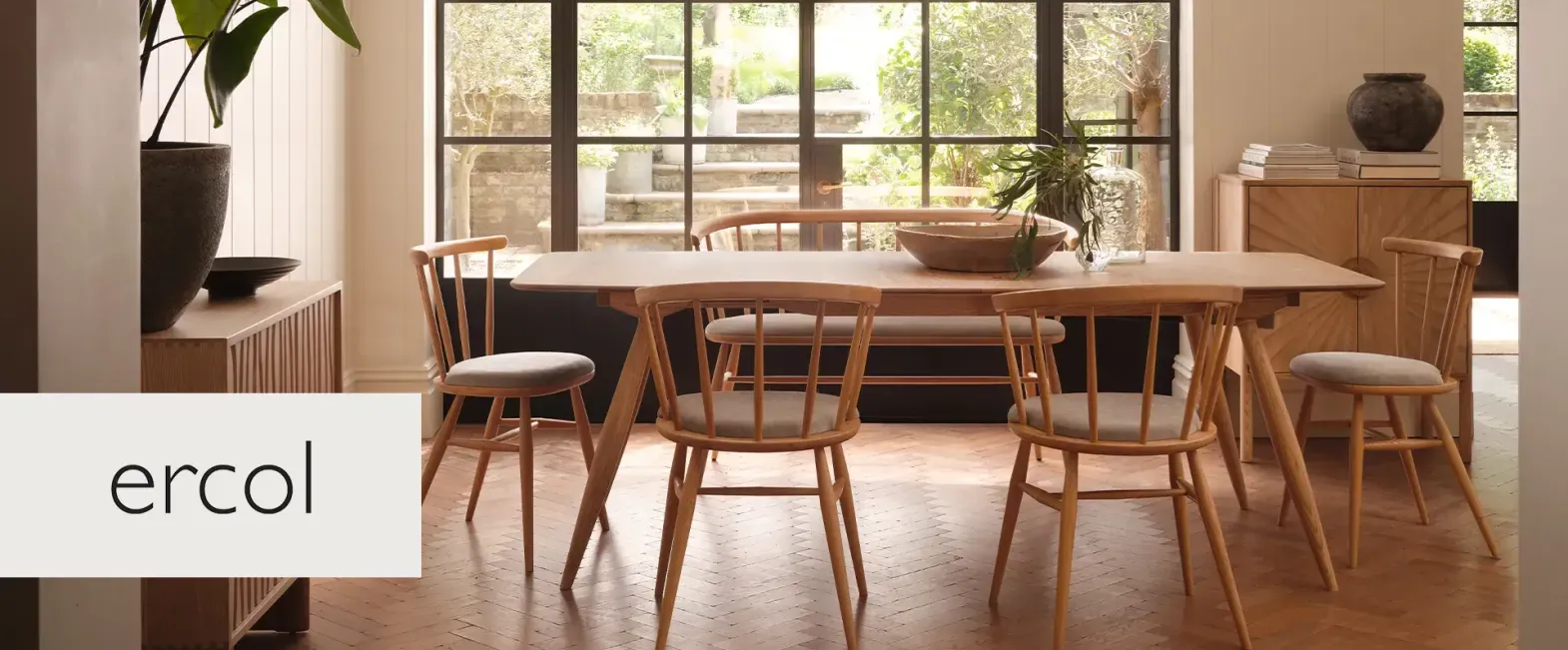 ercol fairmile dining table and chairs